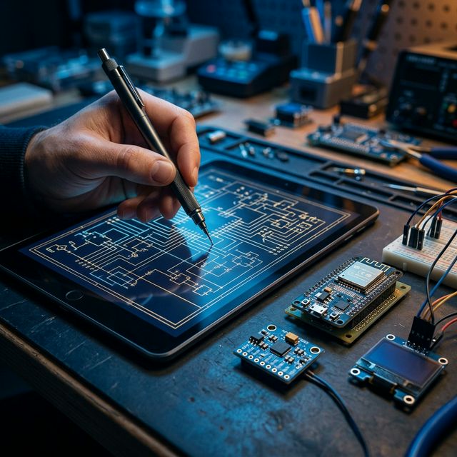 Detail einer Hardware-Entwicklung